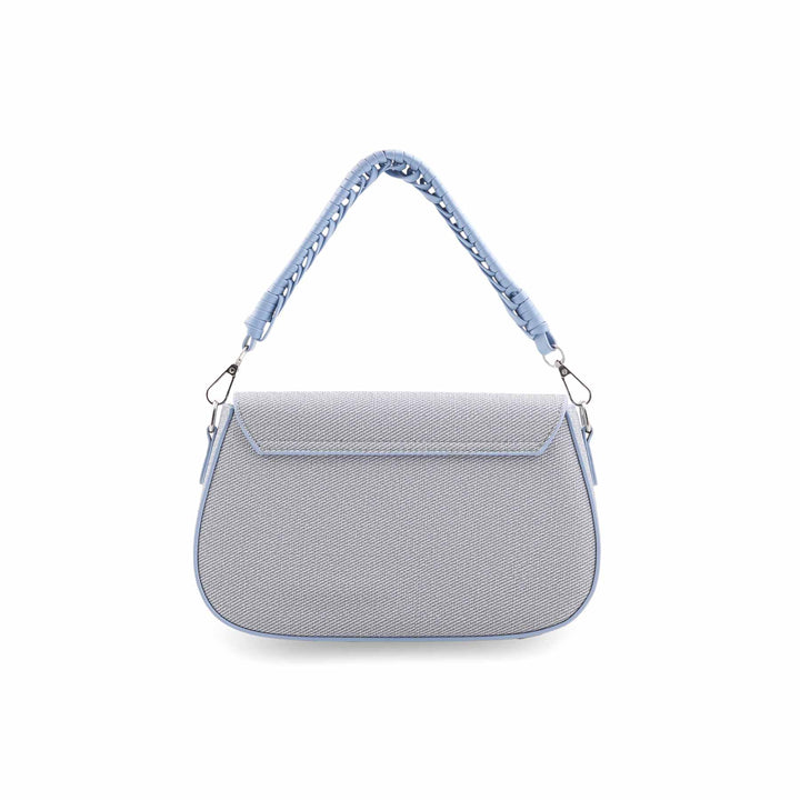 Sky Blue Formal Shoulder Bag For Women P36456
