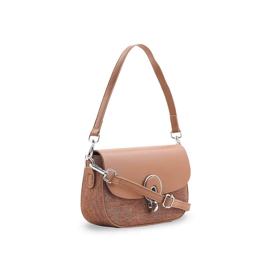 Brown Formal Shoulder Bag For Ladies P36457