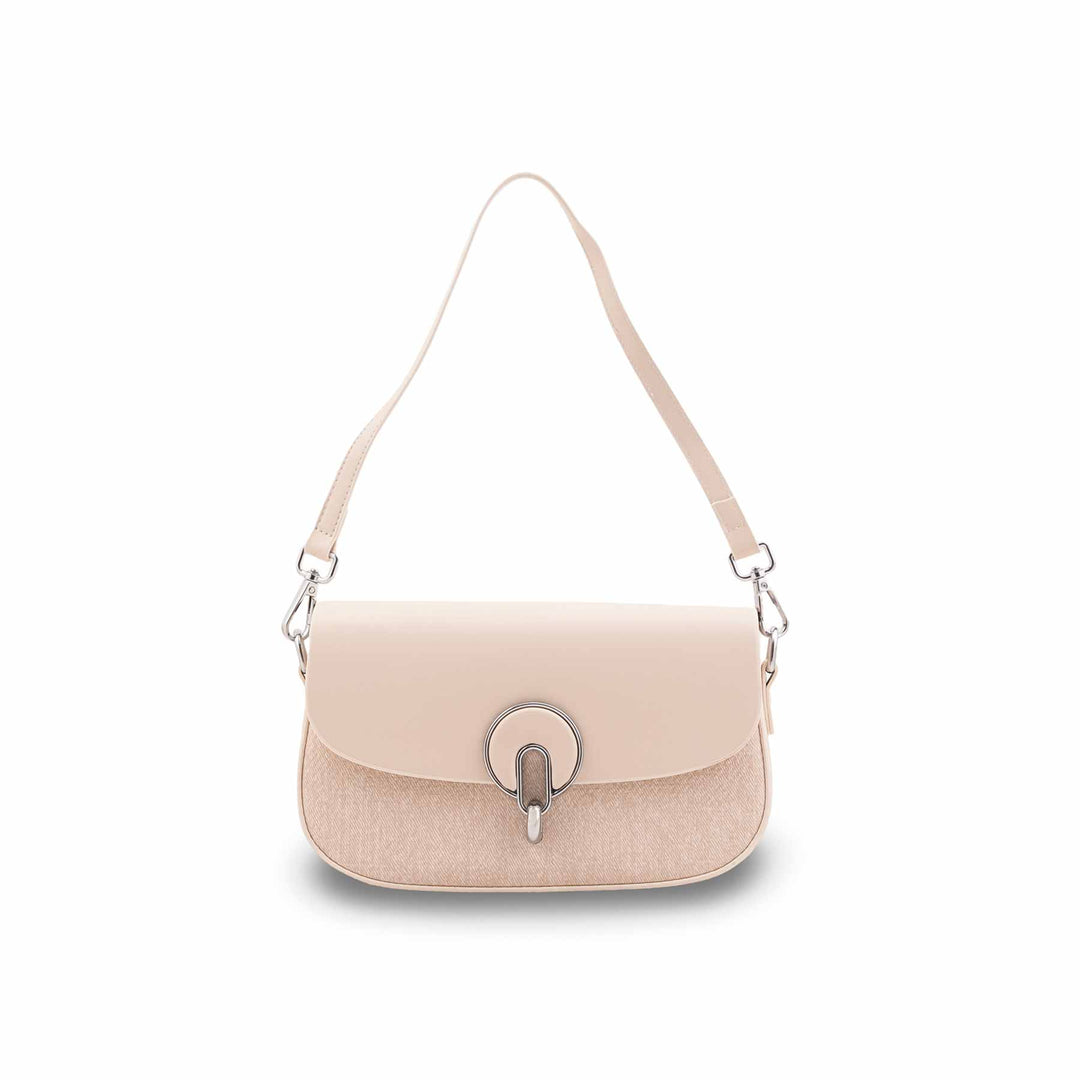 White Formal Shoulder Bag For Women P36457