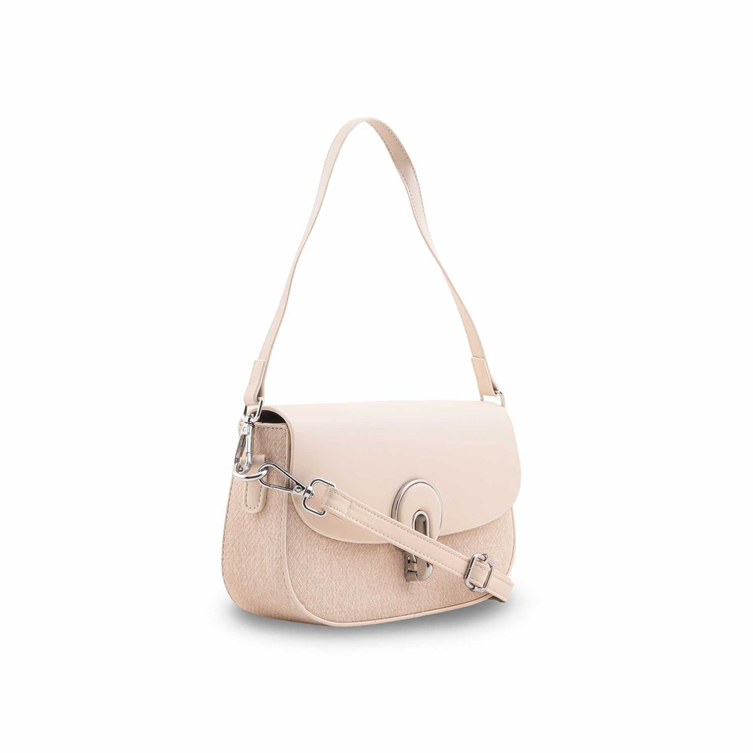 White Formal Shoulder Bag For Women P36457