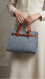 Sky Blue Formal Hand Bag For Ladies P36461