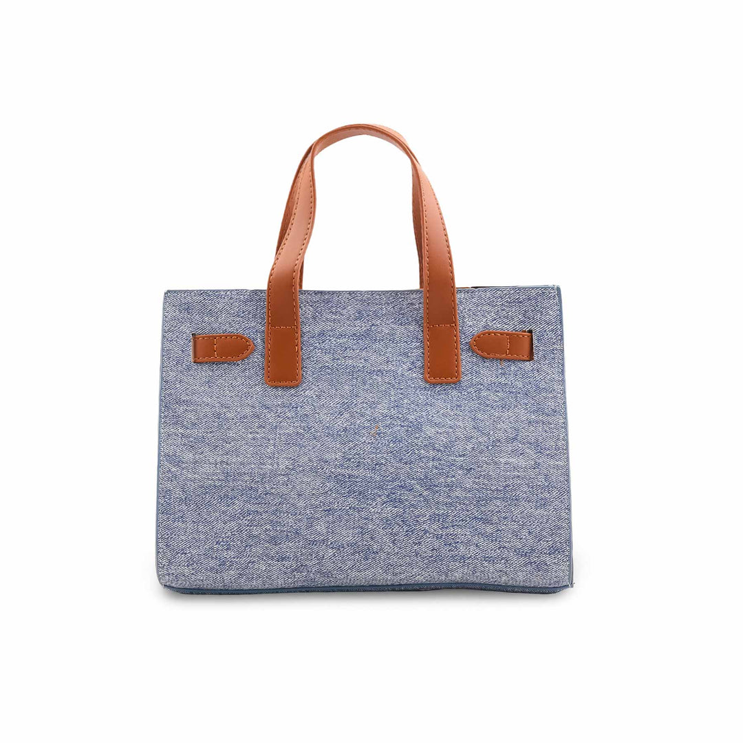 Sky Blue Formal Hand Bag For Ladies P36461