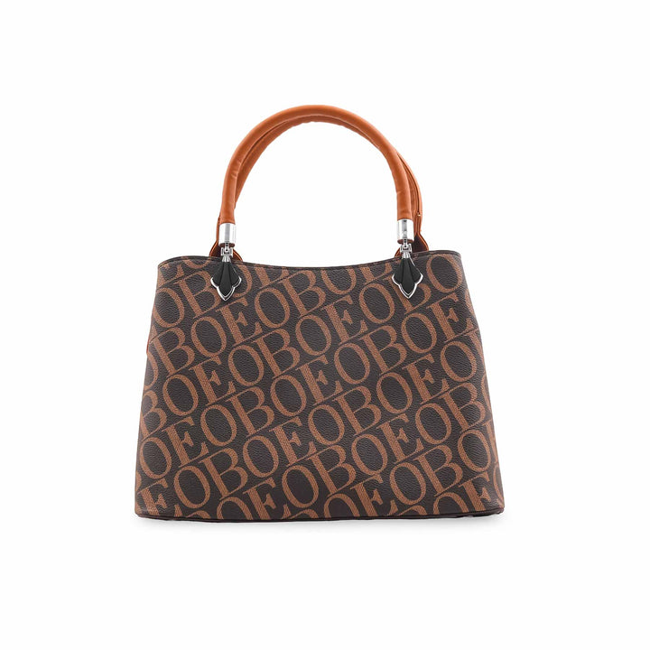 Brown Formal Hand Bag For Ladies P36532