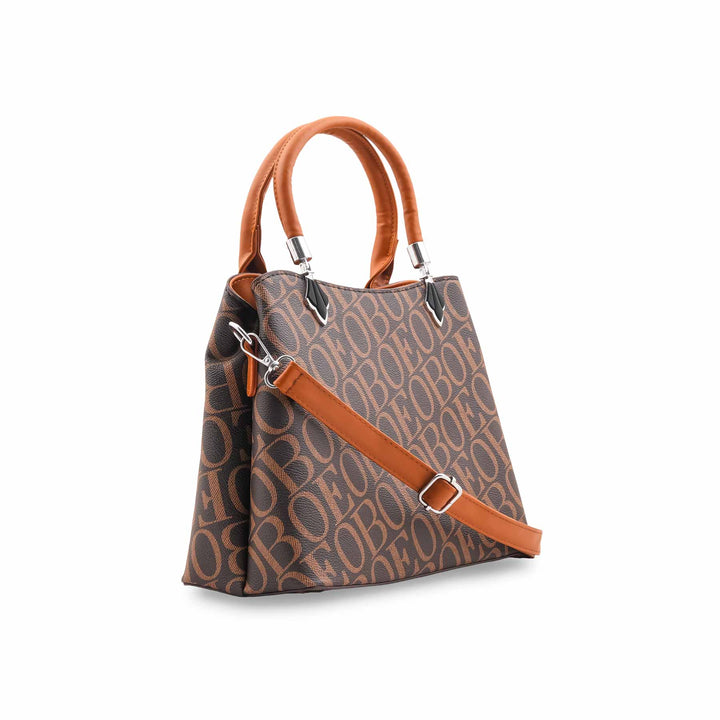 Brown Formal Hand Bag For Ladies P36532