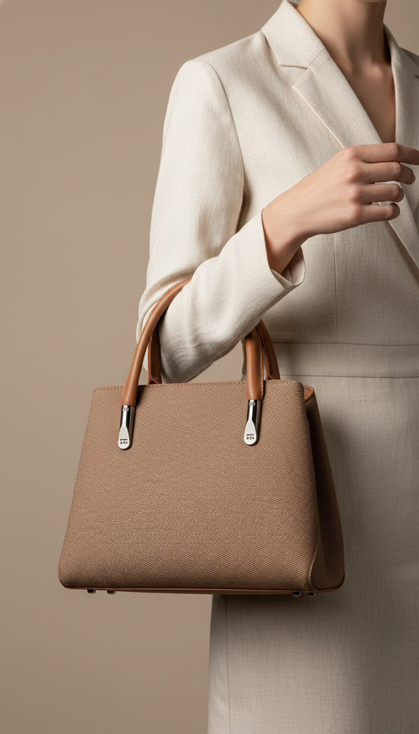 Brown Formal Hand Bag For Ladies P36534
