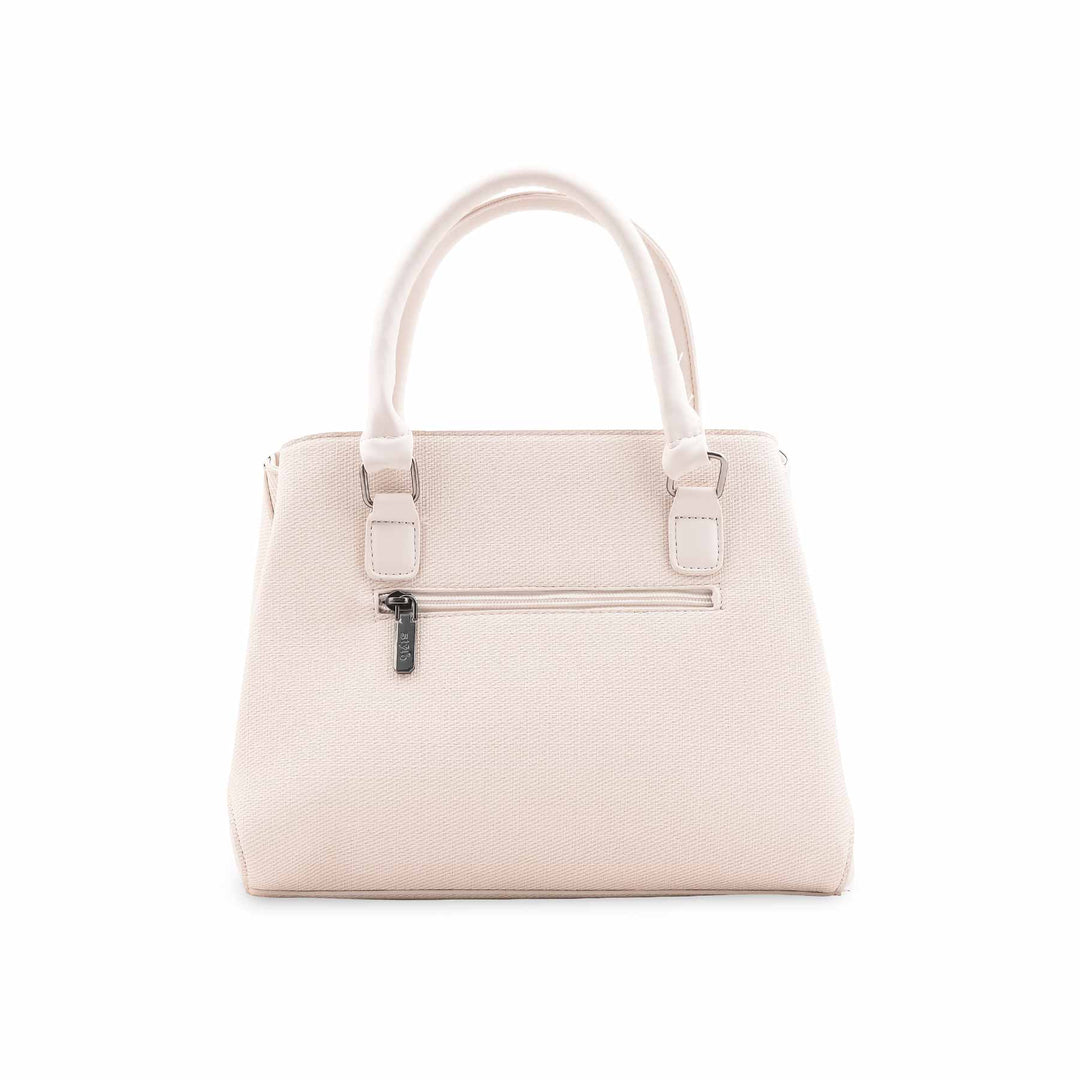 White Formal Hand Bag For Women P36534