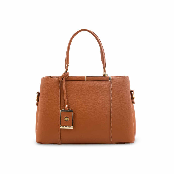 Mustard Formal Hand Bag For Ladies P36573