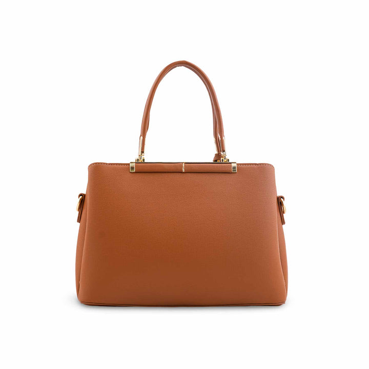Mustard Formal Hand Bag For Ladies P36573
