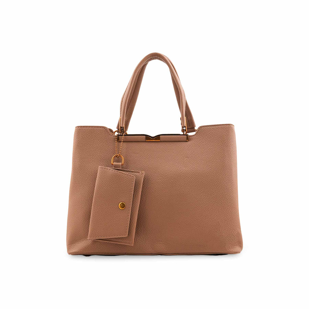 Fawn Formal Hand Bag For Ladies P36596
