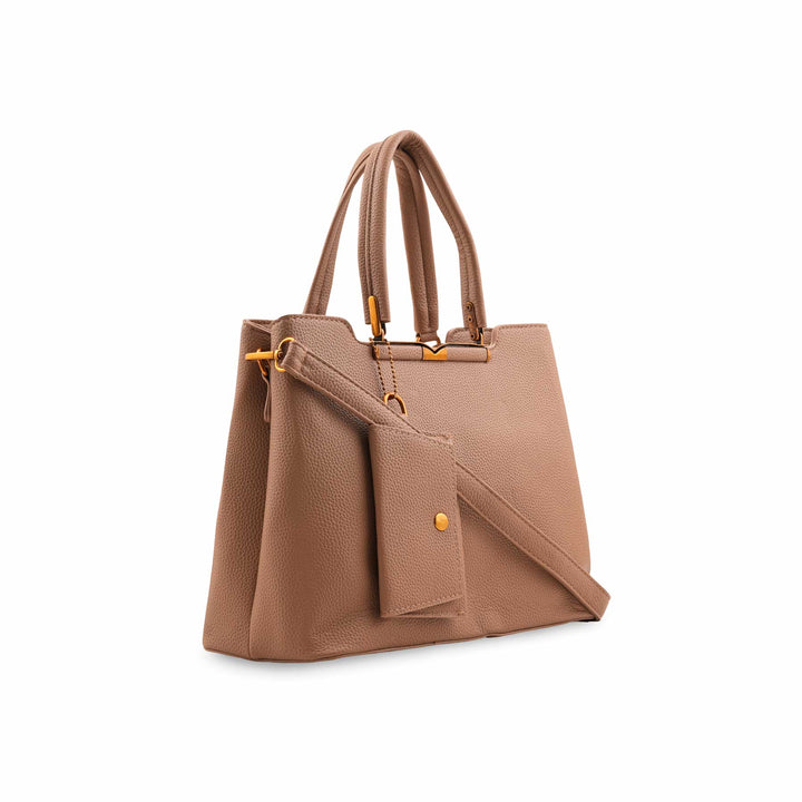 Fawn Formal Hand Bag For Ladies P36596