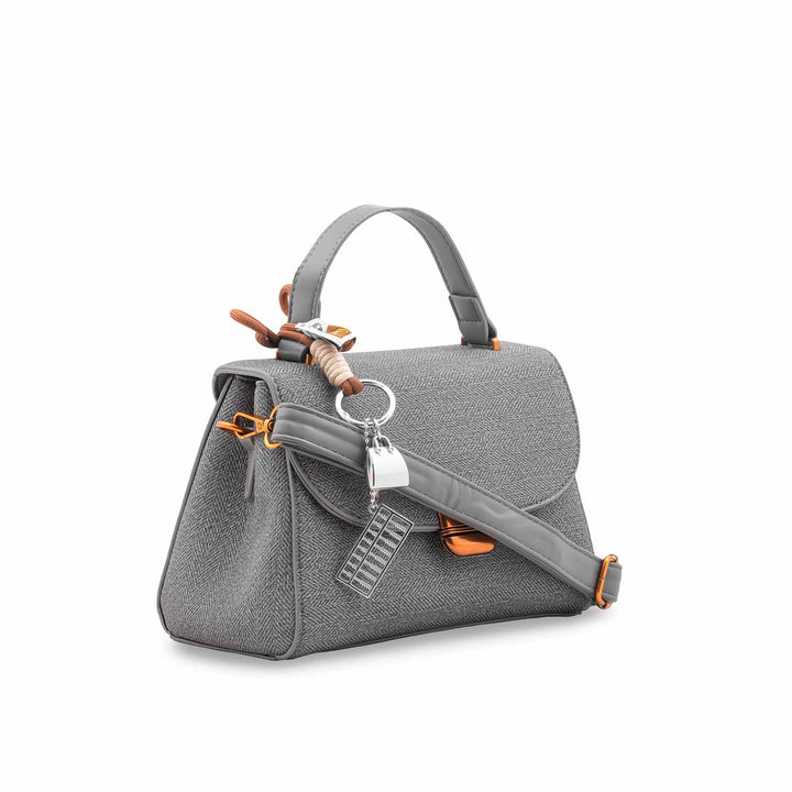 Grey Formal Hand Bag For Women P36610