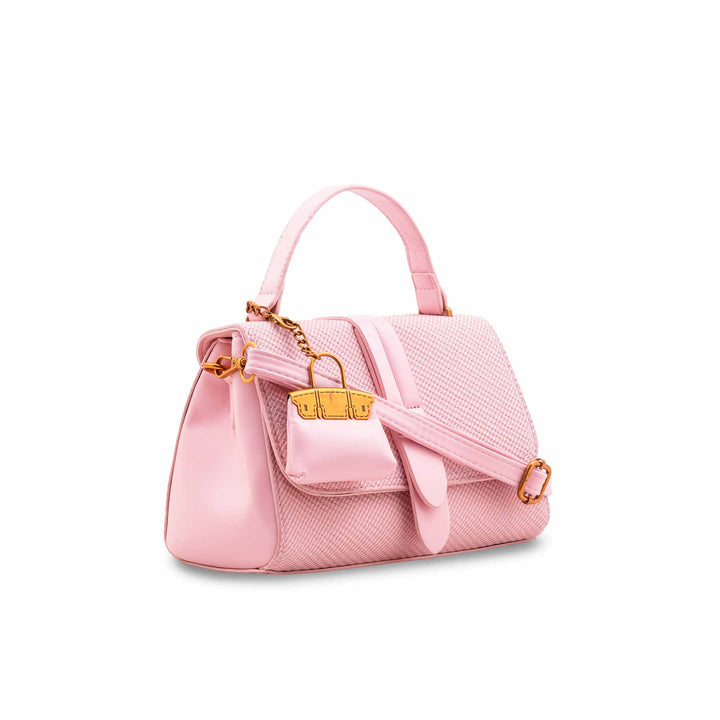 Pink Formal Hand Bag For Ladies P36612