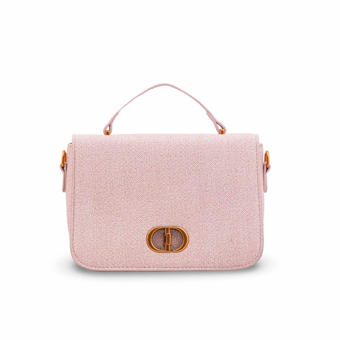Pink Formal Shoulder Bag For Ladies P36614