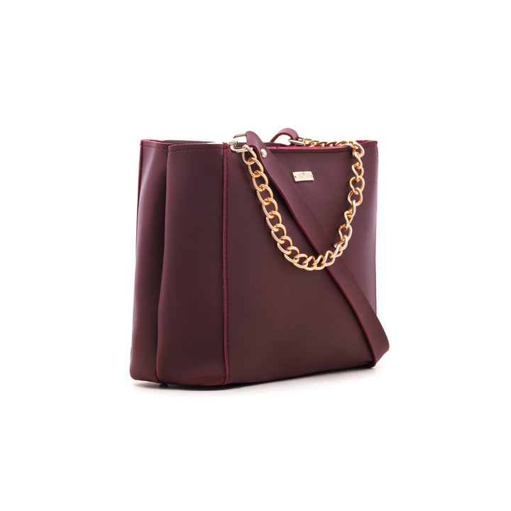 Maroon Formal Shoulder Bag P54285