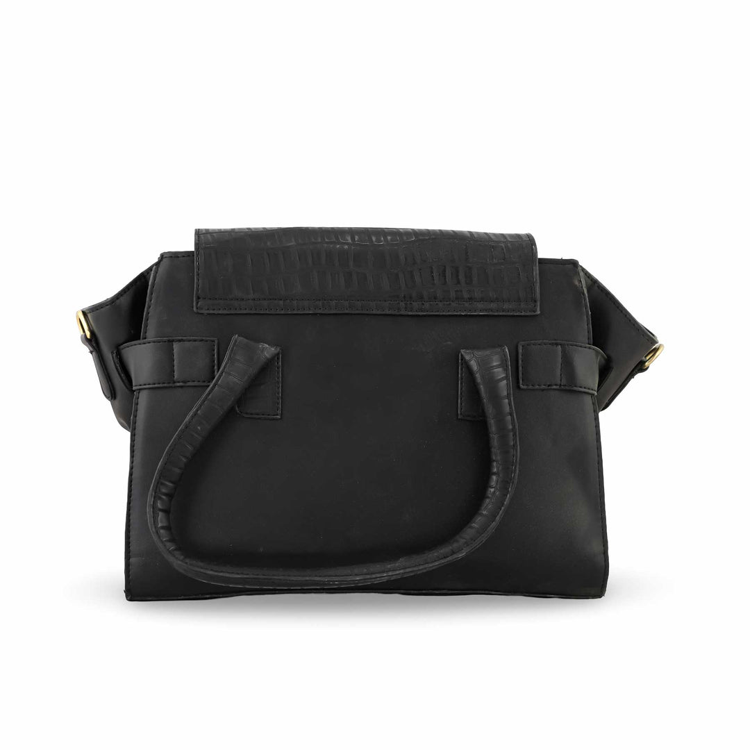 Black Formal Hand Bag P54356