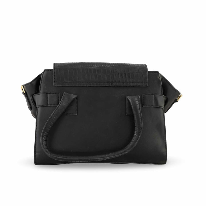Black Formal Hand Bag P54356