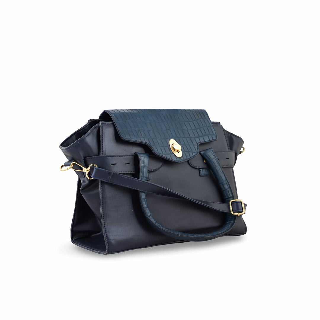 Blue Formal Hand Bag P54356