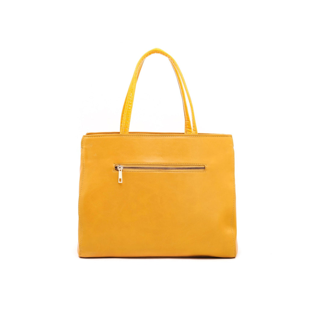 Mustard Formal Hand Bag P54363