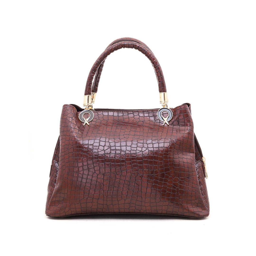 Coffee Formal Hand Bag P54371
