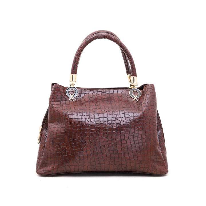 Coffee Formal Hand Bag P54371
