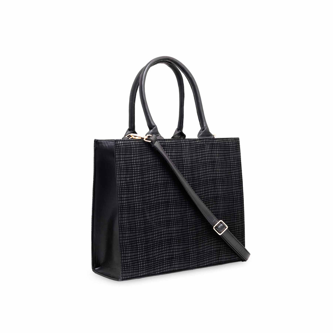 Black Formal Hand Bag P55574