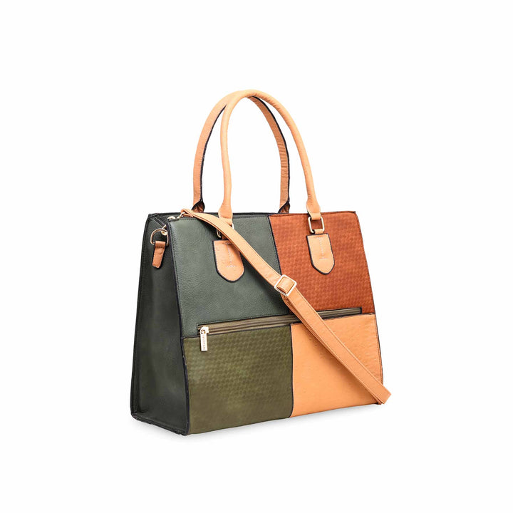 Green Formal Hand Bag P55575