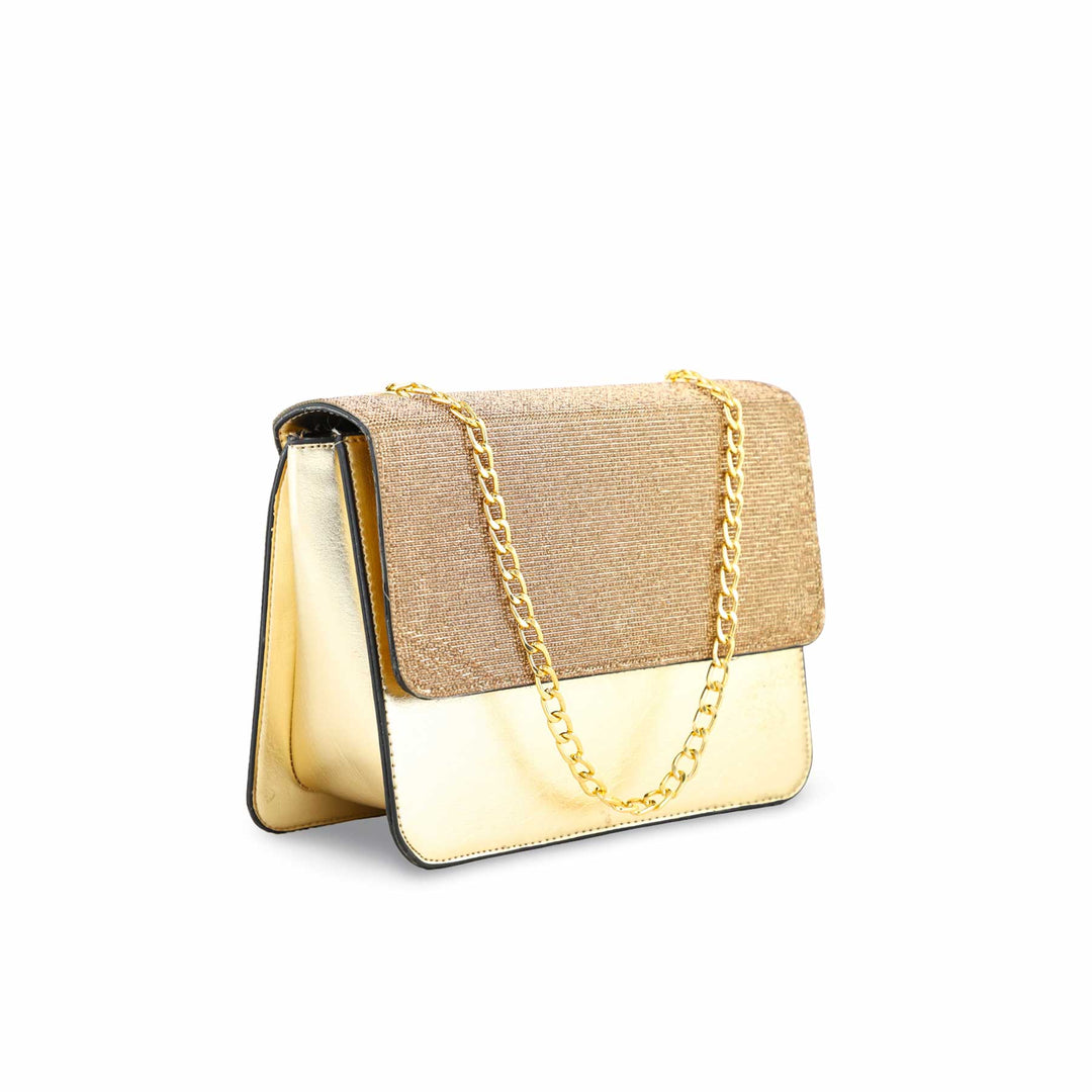 Golden Fancy Shoulder Bag P55614