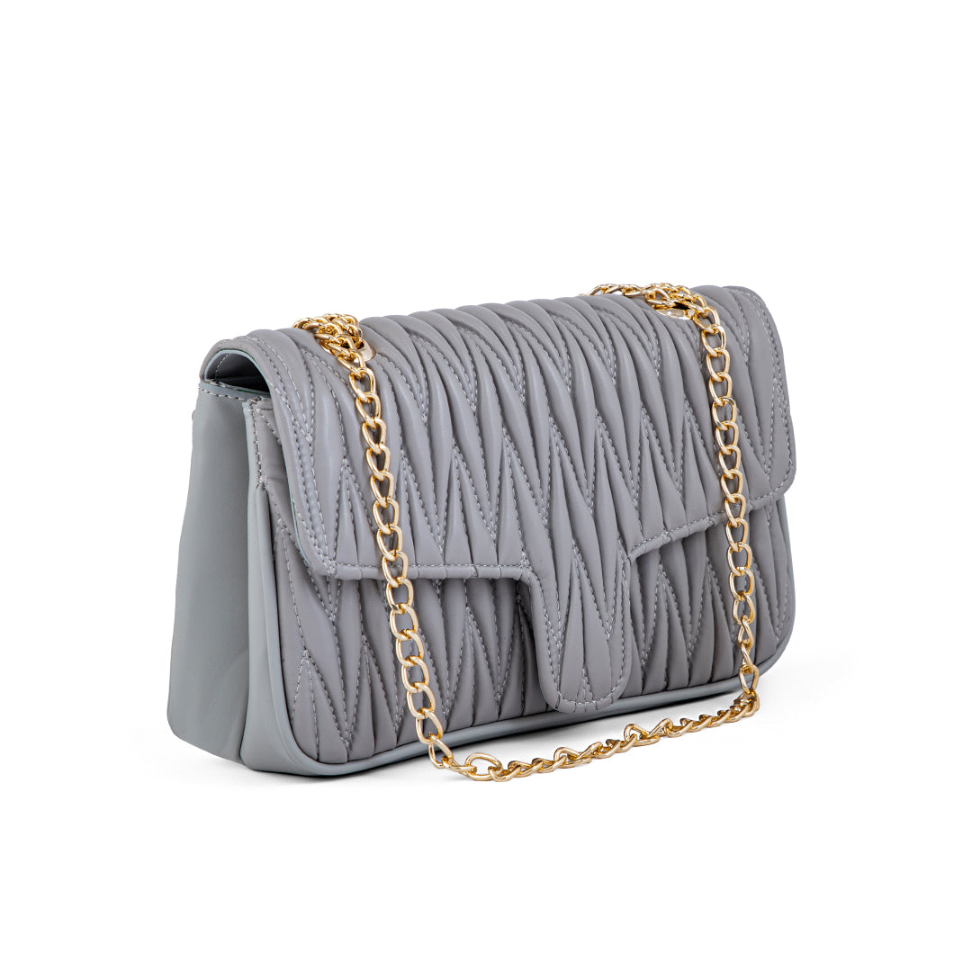 Grey Formal Shoulder Bag P55620