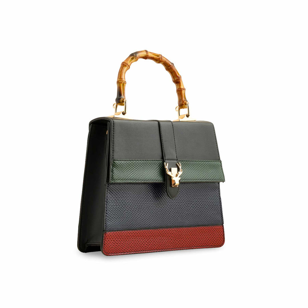 Black Formal Shoulder Bag P55644