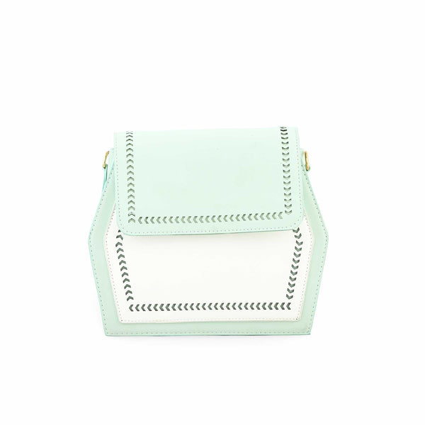 Green Women Formal Shoulder Bag P55646