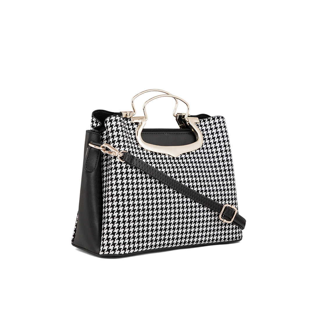 White Formal Hand Bag P55649