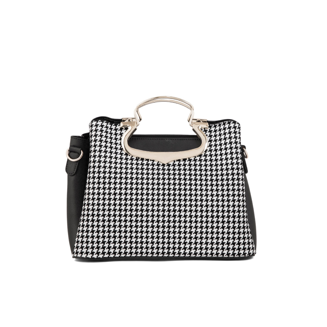 White Formal Hand Bag P55649