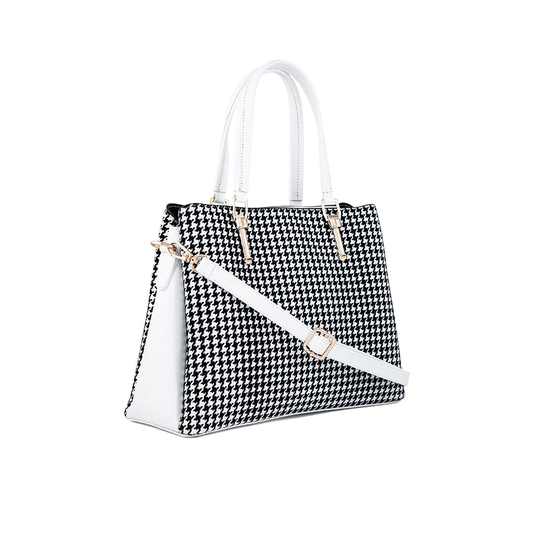 White Formal Hand Bag P55654