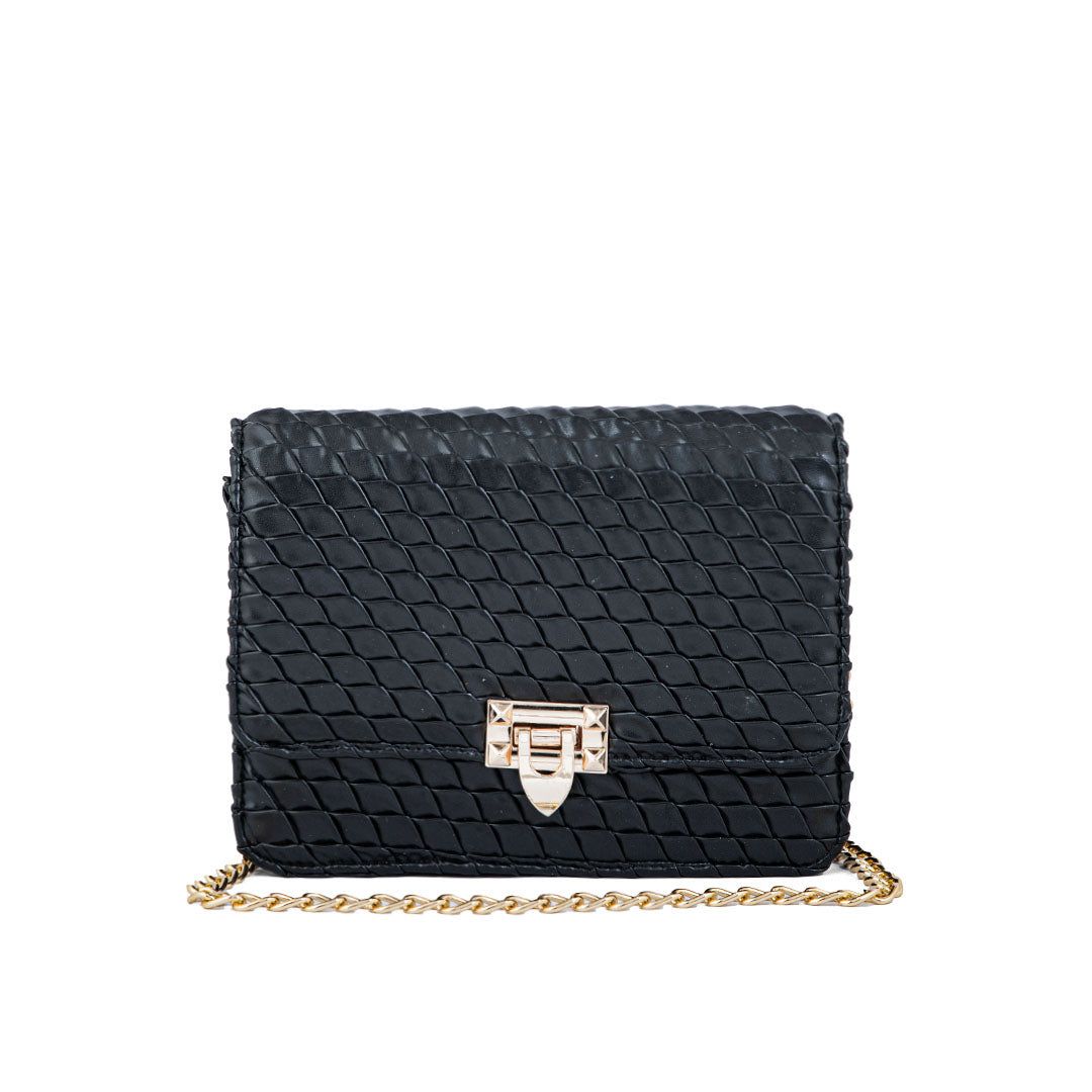 Black Casual Shoulder Bag For Ladies P55660