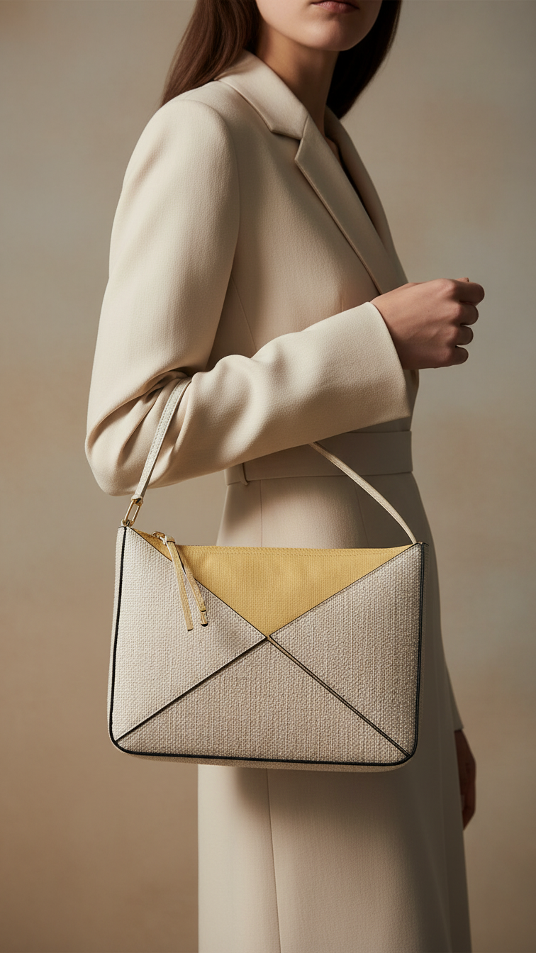 Golden Casual Shoulder Bag  P55687