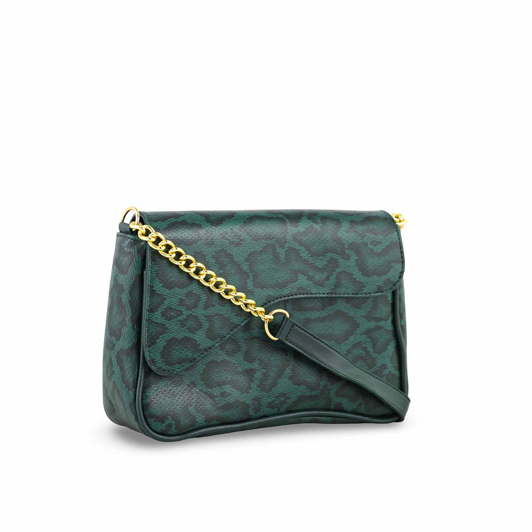 Green Casual Shoulder Bag P55701