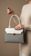 White Formal Hand Bag P55714