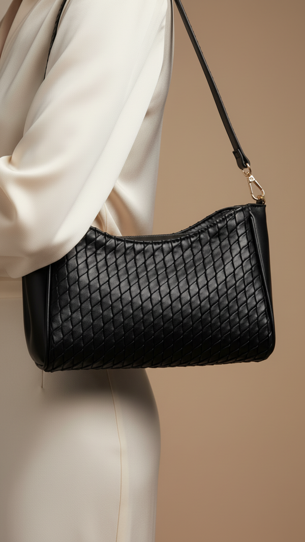 Black Formal Shoulder Bag P55728