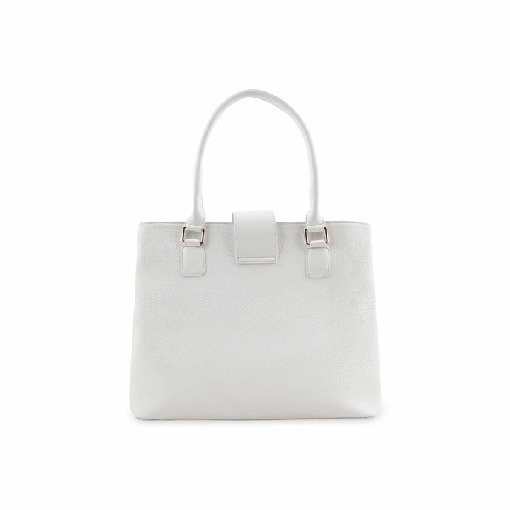 White Formal Hand Bag P55740