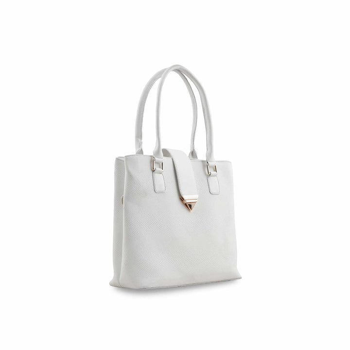 White Formal Hand Bag P55740