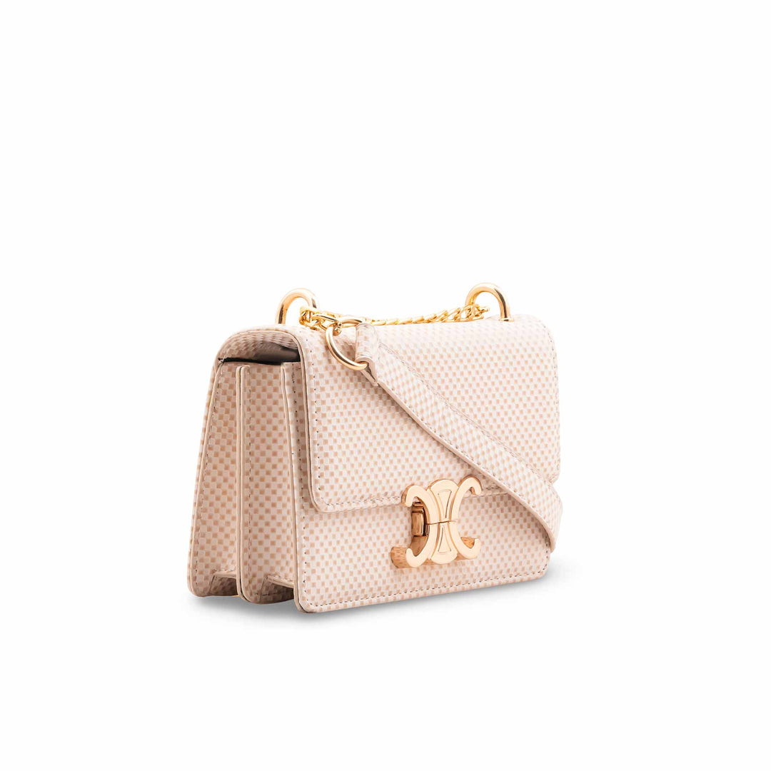 White Casual Shoulder Bag For Ladies P55743