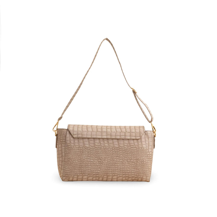Beige Formal Shoulder Bag P55766