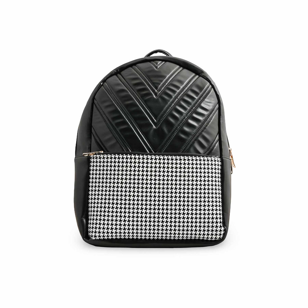 Blkwht Formal Back Pack P55768