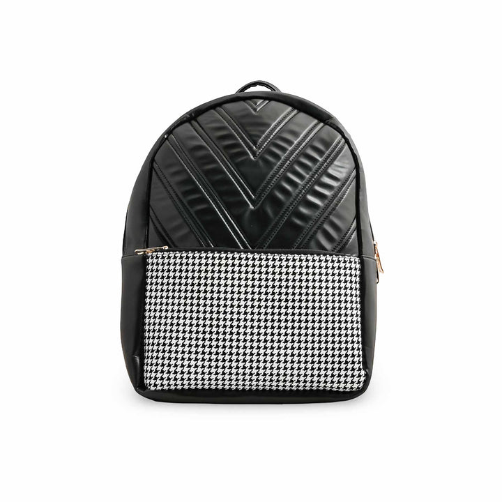 Blkwht Formal Back Pack P55768