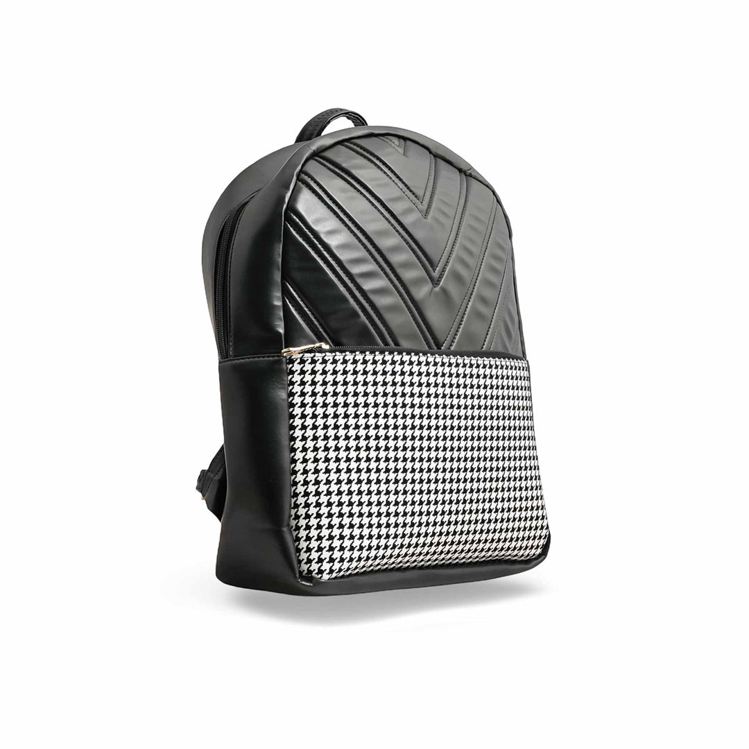 Blkwht Formal Back Pack P55768