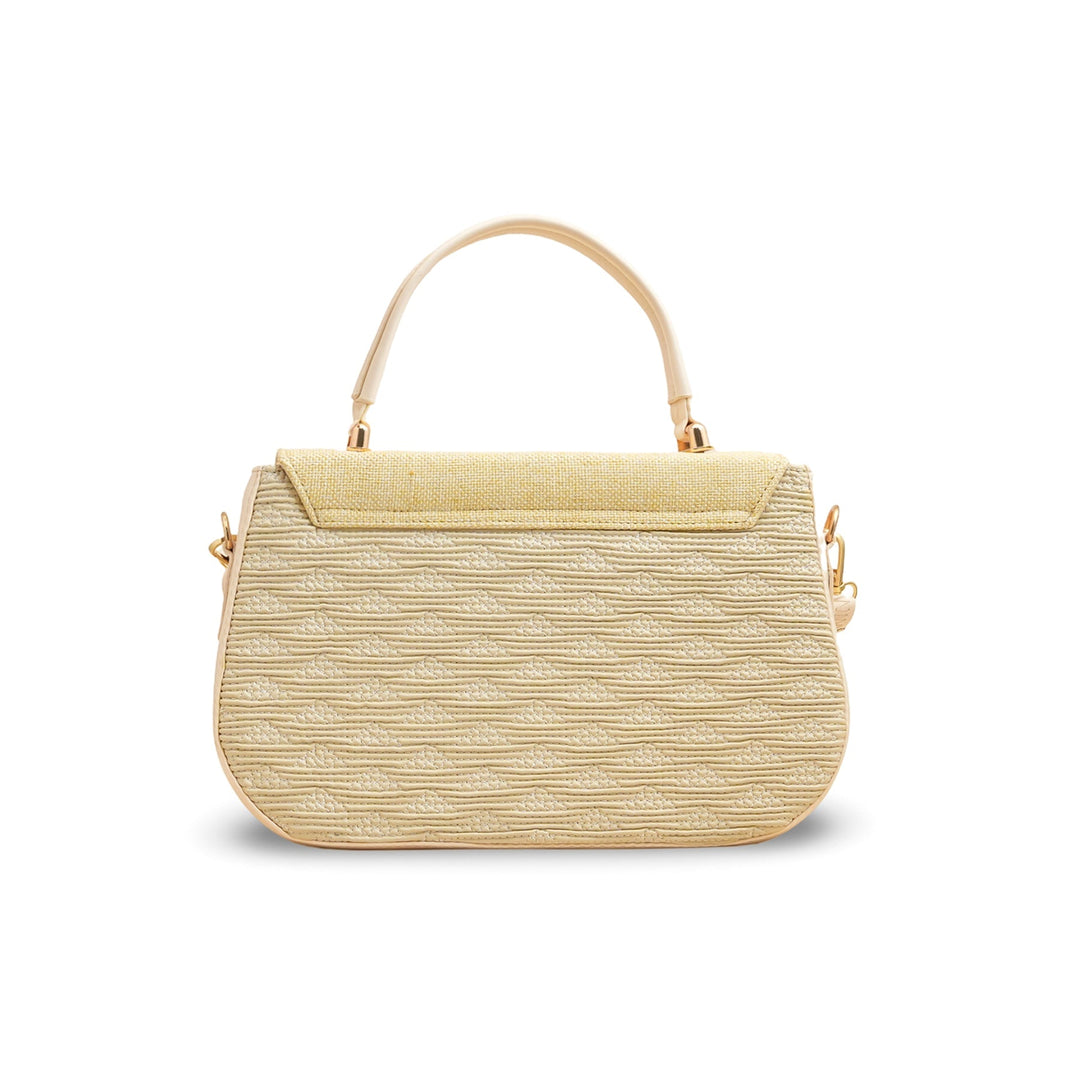 Cream Women Formal Shoulder Bag P55806