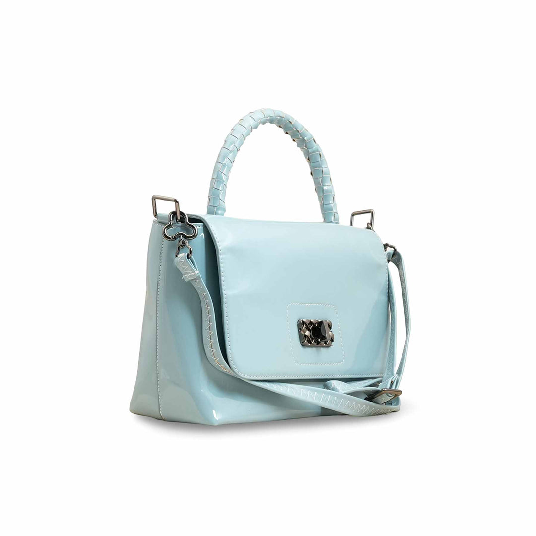 Sky Blue Women Formal Shoulder Bag P55812