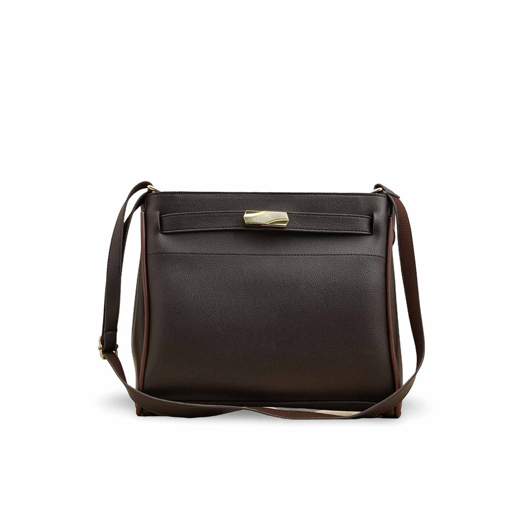 Coffee Women Formal Shoulder Bag P55814