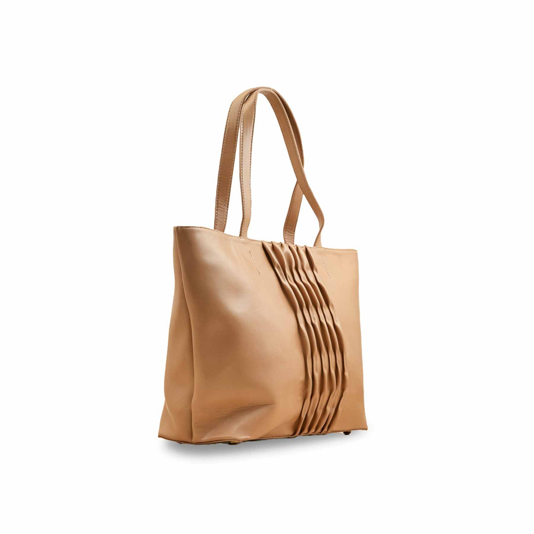 Beige Casual Shoulder Bag For Women P55822