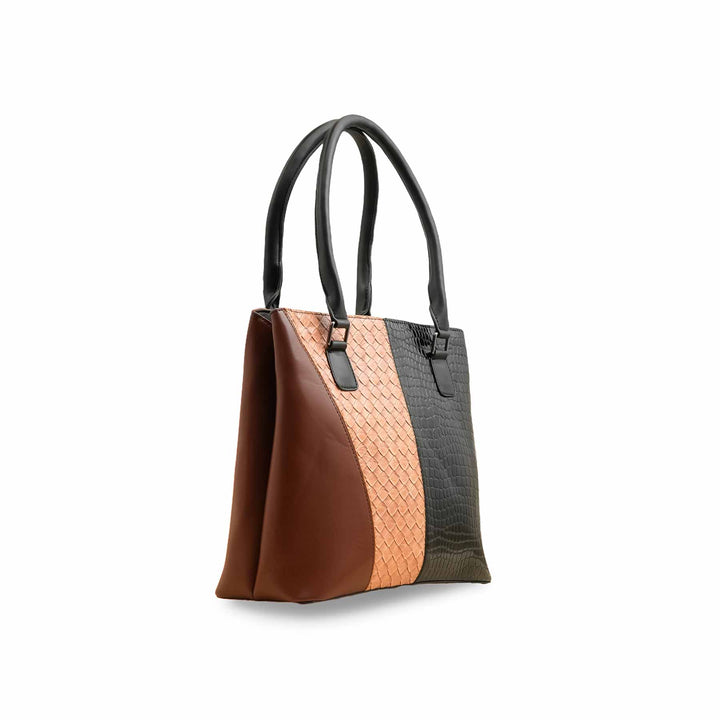 Beige Formal Hand Bag For Ladies P55824